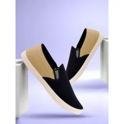 HOTSTYLE Men Colourblocked Slip-On Sneakers-picture-17