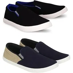 HOTSTYLE Men's Multicolor 9 Canvas- 9 UK ((Combo Pack of 2))-picture-39