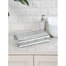 House Beauty Grey & White Striped 300 GSM Face Towel-picture-29
