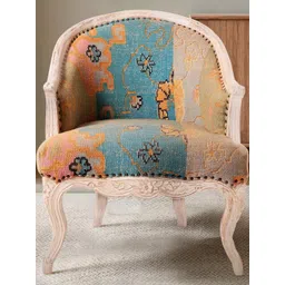 House Of Accents French Courbe Chair with Ethnic Upholstery-picture-21
