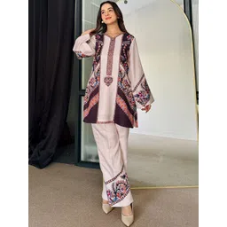 HOUSE OF AXI Printed V-Neck Tunic & Palazzos Co-Ords-picture-28