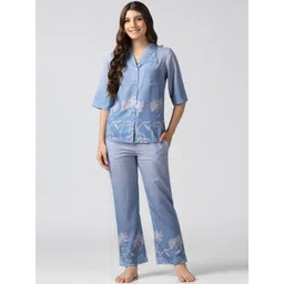 House of Comfort Women Printed Night suit-picture-21