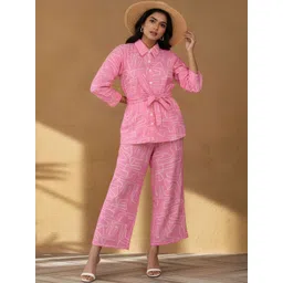 house of common Printed Shirt With Trousers Co-Ords-picture-12