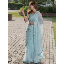 HOUSE OF JAMOTI Beads and Stones Embellished Saree-picture-40