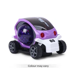 Gooyo House of Kids Stunt Car 360 Degree Rotating Stunt Car Bump and Go Toy with 4D Lights & Sounds Musical Car Battery Operated Toy - Color May Vary-picture-14