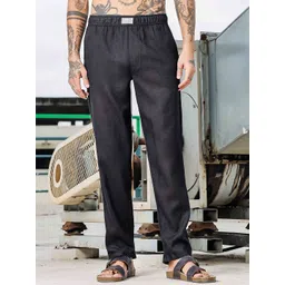 House of Koala Men Textured Trousers-picture-13