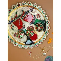 House of Pataudi Bracelet Rakhi With Pooja Thali & Roli Chawal, Greeting Card-picture-30
