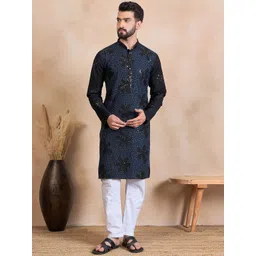 House of Pataudi Embroidered Ethnic Wear Kurta-picture-12