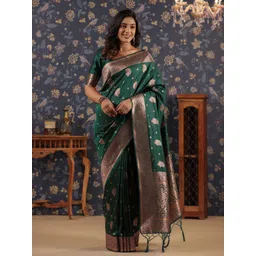 House of Pataudi Ethnic Woven Design Banarasi Saree-picture-23