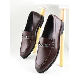 House of Pataudi Men Formal Horsebit Loafers-picture-37