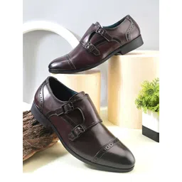 House of Pataudi Men Formal Monk Shoes-picture-20