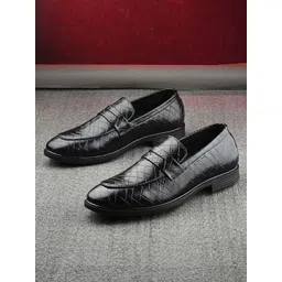 House Of Pataudi Men Formal Slip On Loafers-picture-32
