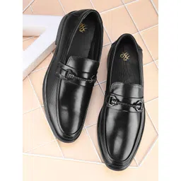 House of Pataudi Men Leather Formal Loafers-picture-10