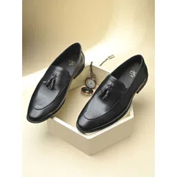 House of Pataudi Men Leather Formal Loafers-picture-27