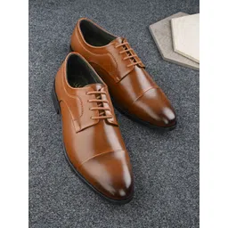House of Pataudi Men Round Toe Formal Derbys-picture-12