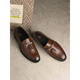 House of Pataudi Men Round Toe Formal Loafers-picture-18