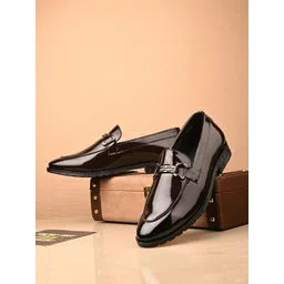 House of Pataudi Men Round Toe Formal Loafers-picture-29