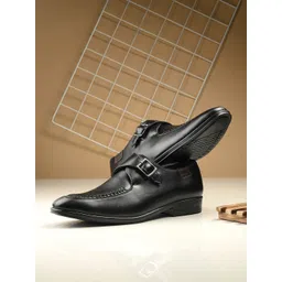 House of Pataudi Men Round Toe Formal Monks-picture-22