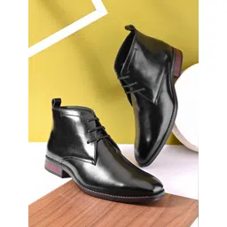 House of Pataudi Men Round Toe Lace Up Formal Derbys-picture-14