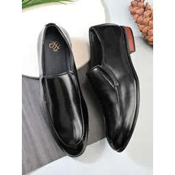House of Pataudi Men Round Toe Loafers Formal Loafers-picture-30