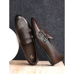 House of Pataudi Men Slip On Casual Monk Shoes-picture-21