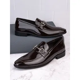 House of Pataudi Men Slip-On Formal Loafers-picture-24