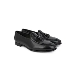 House of Pataudi Men Textured Formal Loafers-picture-30