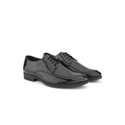 House of Pataudi Men Textured Lace Up Formal Derbys-picture-13