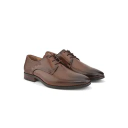 House of Pataudi Men Textured Lace Up Formal Derbys-picture-10
