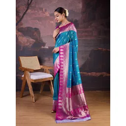 House of Pataudi Woven Design Banarasi Saree-picture-16