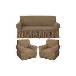 HOUSE OF QUIRK 280 Gsm Durable Washable Universal 3 + 1 + 1 Seater Sofa Covers-picture-37