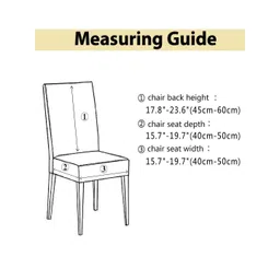 HOUSE OF QUIRK 6-Pcs Textured Washable ChairCover image 5