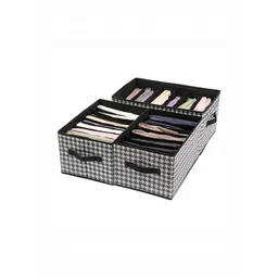 HOUSE OF QUIRK Black Set of 3 Regular Drawer Organiser Organisers-picture-33