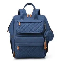 House of Quirk Diaper Bag Maternity Backpack- Dark Blue-picture-32