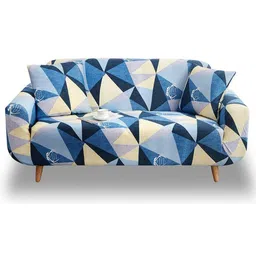 house of quirk DOUBLESOFA_COVER_BLUE_PRISM Sofa Fabric-picture-28