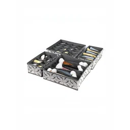 HOUSE OF QUIRK Grey Set of 4 Regular Drawer Organiser Organisers image 1