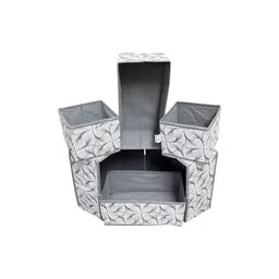 HOUSE OF QUIRK Grey Set of 6 Regular Drawer Organiser Organisers-picture-27