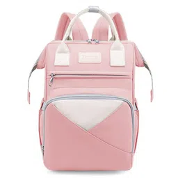 House of Quirk Multifunction Diaper Maternity Backpack Baby Boy Girl Large Capacity Convenient Baby Backpack - Seoul Pink-picture-11