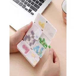 House of Quirk Pill 7 Grid Portable Pill Case For Supplements & Medication-picture-11