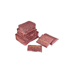 HOUSE OF QUIRK Pink 6 Pieces Animal Printed Regular Multi-Utility Organisers-picture-32