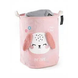 HOUSE OF QUIRK Pink Printed Cotton Laundry Bag-picture-10