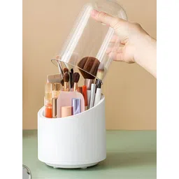 HOUSE OF QUIRK Pink Set of 1 Regular Makeup Organiser Organisers-picture-37