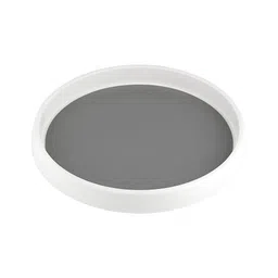 House of Quirk Plastic Non Skid Turntable Lazy Susan Cabinet Organizer, 360 Degree Rotating Spice Rack - 9.4 Inch Spinning Pantry, Kitchen, Countertop (White)-picture-34