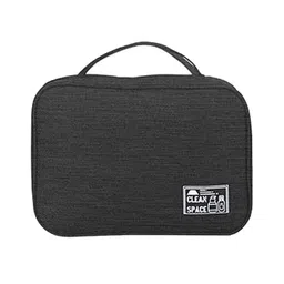 House of Quirk Travel Cosmetic Travel Bag For Men With Hanging Hook, Hanging Toiletry Bag, Waterproof Makeup Cosmetic Bag Travel Organizer For Accessories Black - W-17 Cm-picture-20