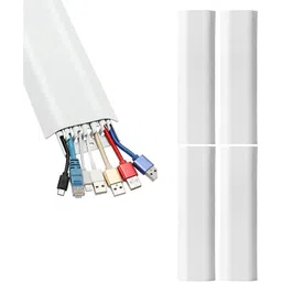 HOUSE OF QUIRK Wall Cable Management Covers-White Cable Protector-picture-12