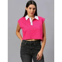 House Of RS Hot Pink Polo T-Shirt-picture-15