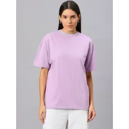 House Of RS Lavender Oversized T-Shirt-picture-30