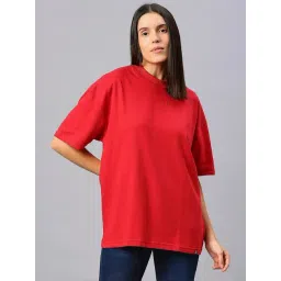 House Of RS Red Oversized T-Shirt-picture-44