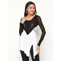 HOUSE OF S Self Design Longline Top-picture-27