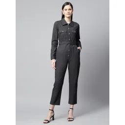HOUSE OF S Women Black Basic Jumpsuit-picture-27